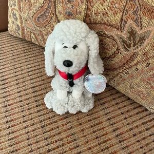 Coca-Cola Poodle Stuffed Animal (1999) France, Dog Plush Toy w/ Coke Bottle,